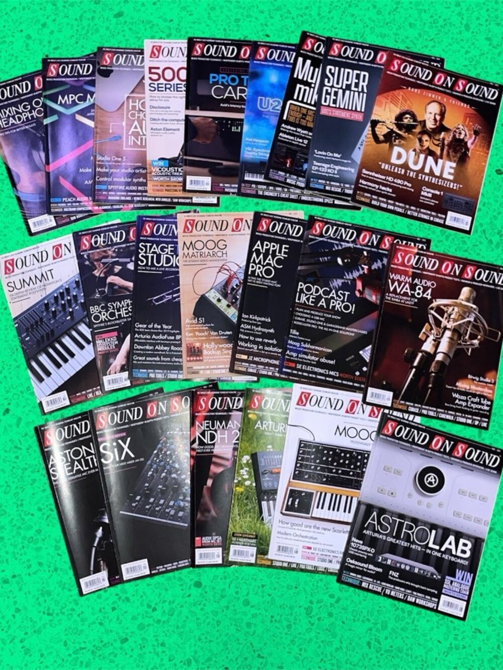 SOUND ON SOUND Music Recording Magazine lot of 22 2024 2020 2019 Audio Gear